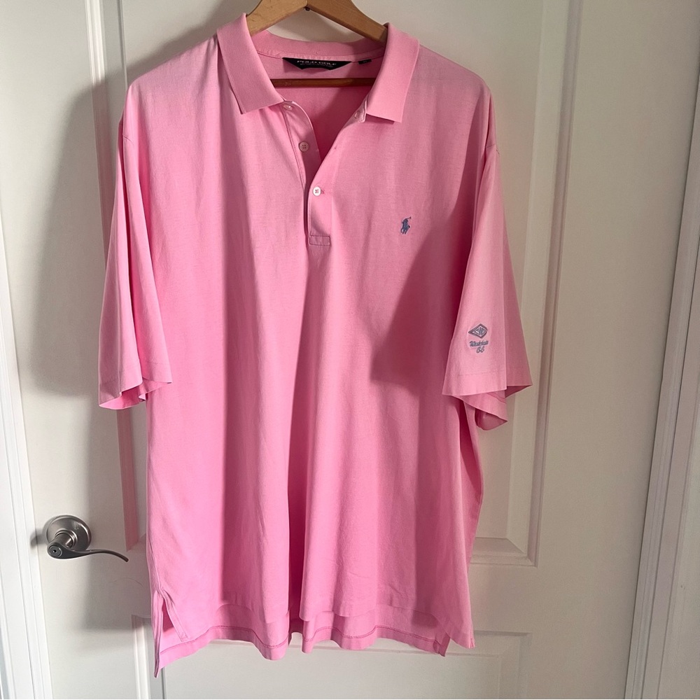 Ralph Lauren Light Pink Polo Shirt XL Pima Cotton